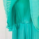 Lulus As You Swish Pleated Mint Green/Teal Dress | Size: Medium Green Photo 4