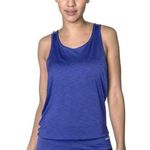 Handful Bras Scoop Neck Tank Top | Spacedye Blue | Small Photo 0