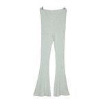 Free People  Women's Pants Heater Gray Superfly Flare Leg Ribbed Knit Size Medium Photo 1