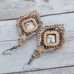 Vintage Dangle Earrings for Pierced Ears Extra Large Statement Photo 2