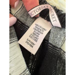 Victoria's Secret Black White Plaid Lace Trim Pajama Pants Sleep Bottoms Photo 3