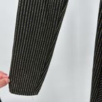 Altar'd State Black and Gold Long Sleeve Dress knotted faux wrap top metallic L Photo 9