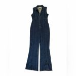 Free People  CRV ring the alarm denim jumpsuit size medium Photo 2