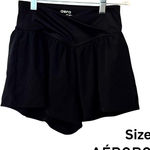 Aeropostale  Women's Athletic Black Flowy Shorts with Crossover Waist Photo 0