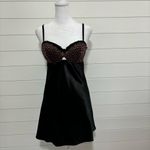 Thalia Sodi Black Cheetah Print Chemise Black&Brown Size M Photo 9