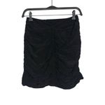 For Love & Lemons NWT  Isabella Black Ruched Ruffle Mini Skirt SMALL Photo 3