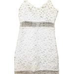 Lovers + Friends White Crochet Lace Sleeveless V-Neck Mini Dress Revolve Size XS Photo 8