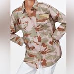 ZARA  SPR-19 Camouflage Print Button Down Jacket Top Photo 1
