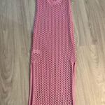 Summer Haus Tropical Temptation Mesh Dress Beach Coverup Swim– Size S Pink Photo 5