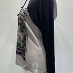 Hella Fantasia Retro Los Angeles Cityscape Lightweight Raglan Sleeve Hoodie Gray Size M Photo 4