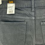 Lee  straight mid rise black denim jeans 18 short plus size casual new Photo 2