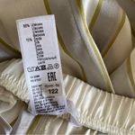 Hanro NWTs Aria Woven Silk Blend Lounge Pajama Pants small Winter Lemon Stripe Photo 9