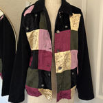 White Stag Vintage y2k Patchwork & satin whimsigoth velvet jacket Photo 0