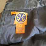 Tory Burch  size 6 black shimmer skirt midi pleated flattering Photo 4