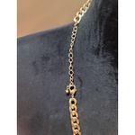 Womens Gold Chain Necklace With Red Oval Gemstones And Lobster Claw Lock Jewelry Photo 6