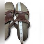 Merrell  Glade Slide Sandals Womens Size 9 Cognac Brown Leather Slip On Open Toe Photo 7