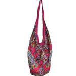 Hippie Festival Boho Shoulder Paisley Colorful Bag Double Straps Unisex Large Red Photo 3