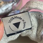 Verbenas Metallic Silver Leather Sneakers Trainers fashion comfort Sz 38, US 7.5 Photo 12