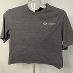 Champion ‎ Authentic Athleticwear Gray Cropped Short Sleeve T-Shirt - Women's MED Photo 0
