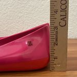 Melissa  Pink/Orange Feeling II Metal Bow Jelly Flats Size 39 Photo 11