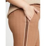 Veronica Beard Cormac Trouser Tan Herringbone Cropped Wide Leg Pants Size 10 Photo 2