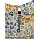 Umgee Good Idea Boho Mixed Abstract Leopard Print Sage Green Blouse Top Small Photo 5