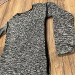 Athleta Retreat Gray/Black Sweater Dress Womens Size Medium Warm Tunic Photo 4