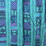 Orvis Dress Womens 18 Green Blue Geometric Tunic Muumuu Bohemian Comfort Casual Photo 4