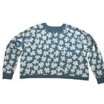 Spiritual Gangster Never Worn Blue Floral Sweater Size Medium Photo 2