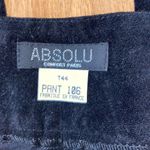 Absolu Paris Vintage 90s Black Velour Pants with Metal Dragon Accents EUC Sz 33 Photo 4