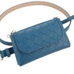 WOMEN Retro Style Pin Buckle Waist Bag/Waist Bag. Removable belt. (Blue). NWOT Photo 0