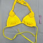 Wild Fable Women's Macrame Detail Triangle Bikini SET - ™ Yellow S & XS Photo 7