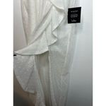 Lulus For Us To Dance White Swiss Dot Ruffled Midi Dress M NWT Size M Photo 4