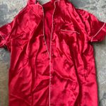 Silk red pajama set Photo 1