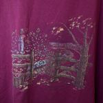Northern Reflections  Vintage Burgundy Nature Graphic Print 90s T-Shirt Size M/L‎ Photo 1