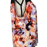 Simply Vera, Vera Wang Simply Vera Vera Wang Large Top Floral Sleeveless V-Neck Stretch Hi-Low Hemline Photo 2