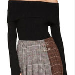 Avec Les Filles Ribbed Off Shoulder
Black Bodysuit L Photo 0