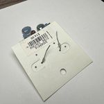 Loft Blue Purple Bead With Rhinestone Silver Tone Pierced Earrings NWT $14.99 Photo 6