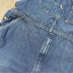 Dickies Women’s Carpenter Denim Relaxed Fit Overall Shorts Bib in Blue 40X30 Photo 12