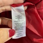 Talbots  Women Glossy Red Chevron Quilted Down Filled Puffer Vest Size S Photo 5