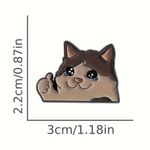 Hot Topic Enamel Cat Pin Sad Kitty Thumbs Up Funny Silly Pins  Photo 1