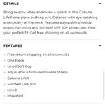 Talbots x Cabana Life Palapa Embroidered One Piece Geo Swimsuit Photo 2