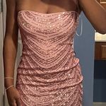 Revolve Pink Shimmer Mini Dress Photo 2