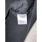 Dee Elly Womens Black Knit Cropped Tank Top w/ Cut-out Decorative Stitches Sz L Photo 4