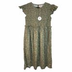 Victoria Dunn Primrose Smocked Midi Dress Green Size XL Photo 1