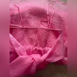 Vibrant Pink Spaghetti Strap Mini Sundress for Prom Size L Photo 4