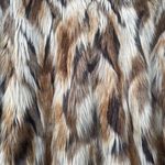 Vintage 90s Brown Fur Coat Zip Up Hoodie Luxury Jacket Size XL Photo 2