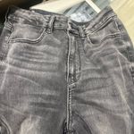 American Eagle  Next Level Stretch grey black distressed skinny jeans raw hem Photo 7