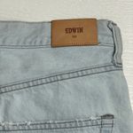 NWT EDWIN Cai Denim Cut Off Jeans Shorts‎ Size 28 in Light Daydream Wash Blue Photo 3