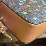 Michael Kors Authentic  leather/canvas airplane prints Crossbody Bag Photo 5